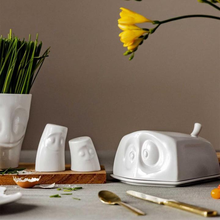 Actual product image 58 Products Fiftyeight Seasoning Cuddles Set - Cuddly & Cuddly - Salt + Pepper Shakers (Pepper, Salt)