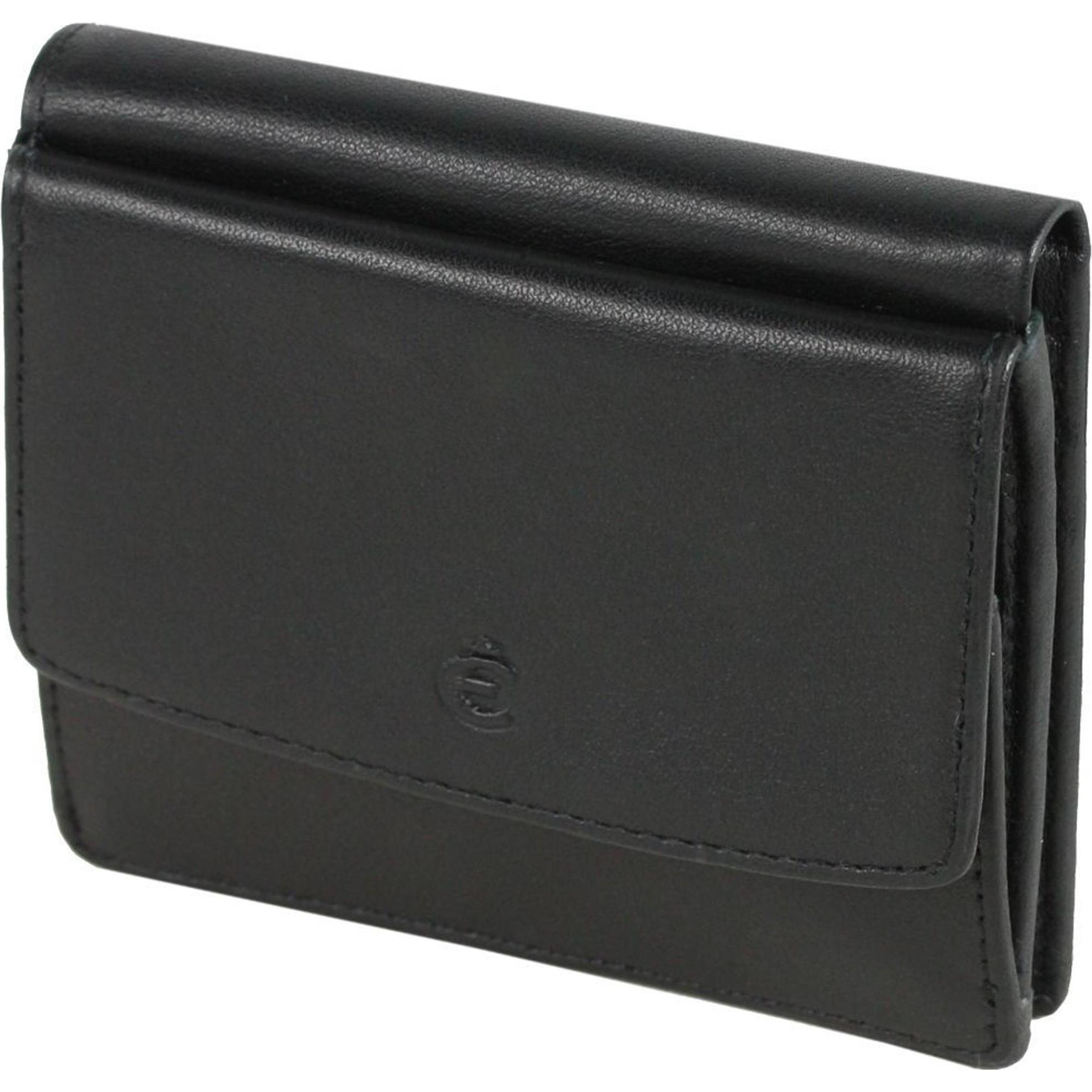 Esquire, Damen, Portemonnaie, Logo Geldbörse III Leder 10 cm, Schwarz