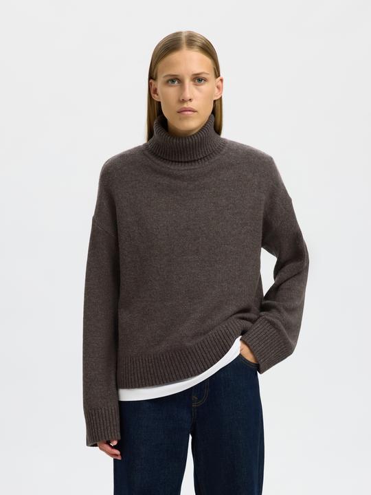 Image du produit Selected Pull à col roulé en tricot (L)