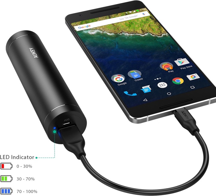 Actual product image Aukey Pb-T12 (5000 mAh, 18.50 Wh)