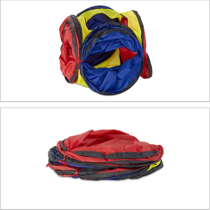 Actual product image Relaxdays Play tunnel with 4 tubes