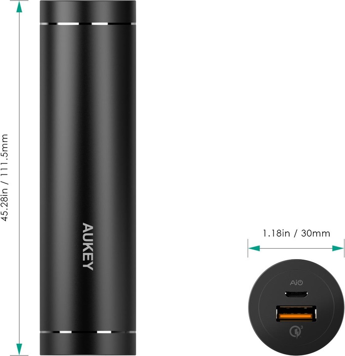 Actual product image Aukey Pb-T12 (5000 mAh, 18.50 Wh)
