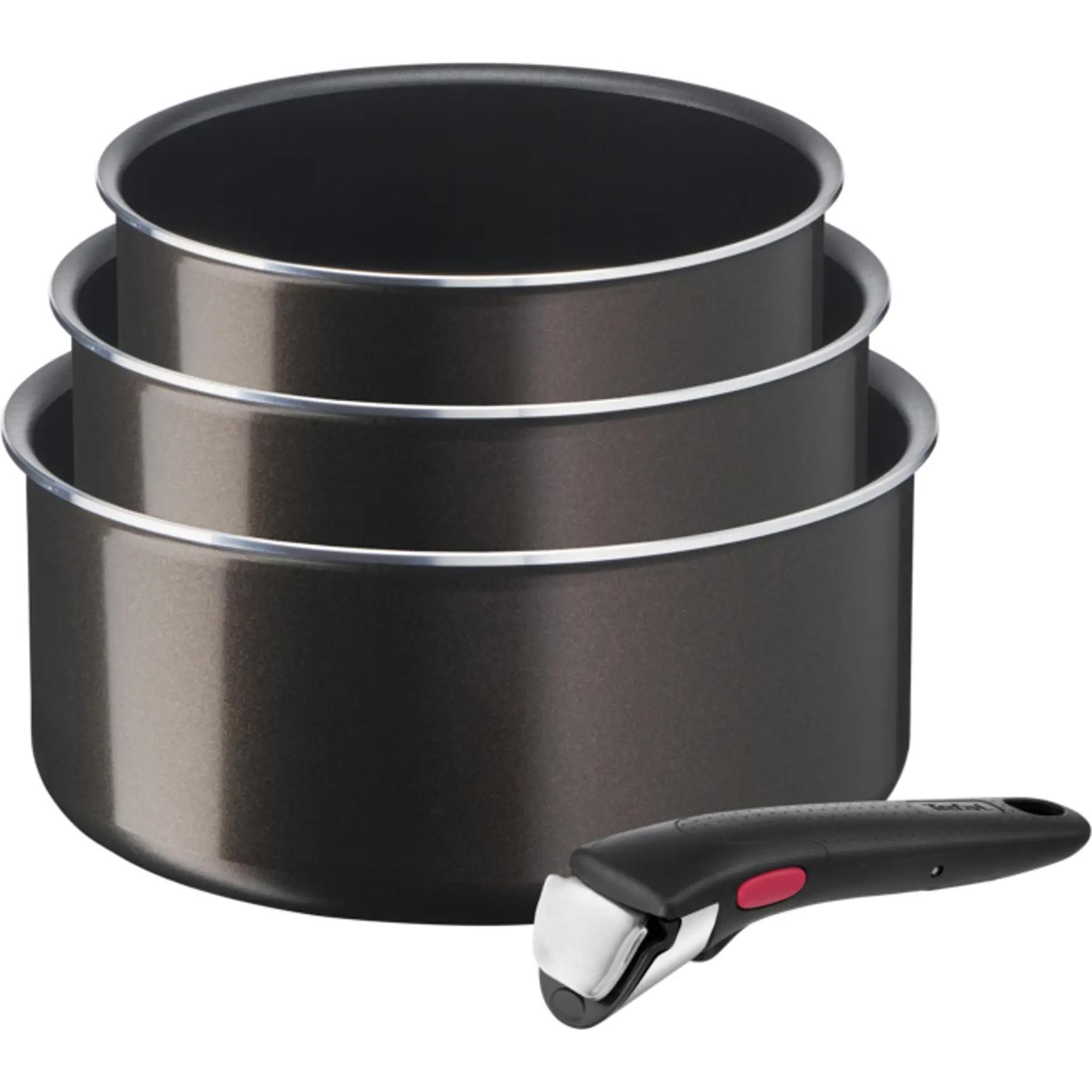 Tefal L15091, Padella + Pentola, Marrone