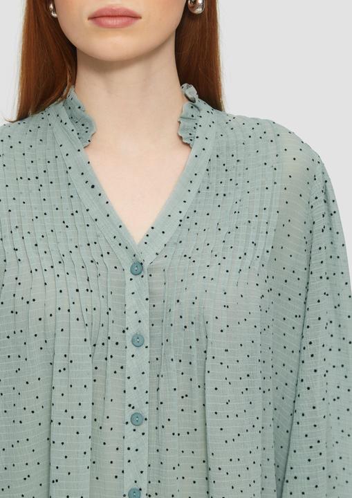 Image du produit S.Oliver Bluse Strukturierte Chiffonbluse mit Punktemuster (42)