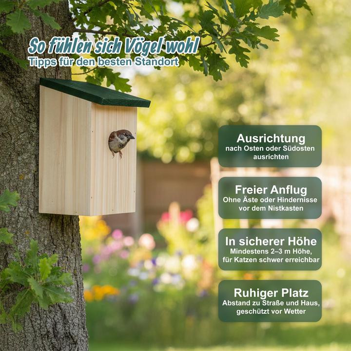 Produktbild Relaxdays 4x Nistkasten