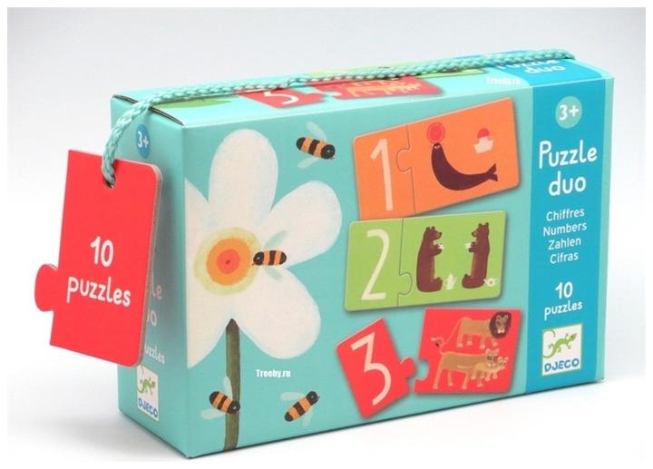 Produktbild Djeco Puzzle Duo Zahlen (2 Teile)