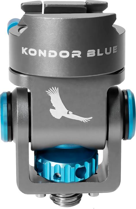 Immagine prodotto Kondor Supporto per monitor blu girevole e inclinabile con pin ARRI Pan/Tilt Nato Clamp Ve
