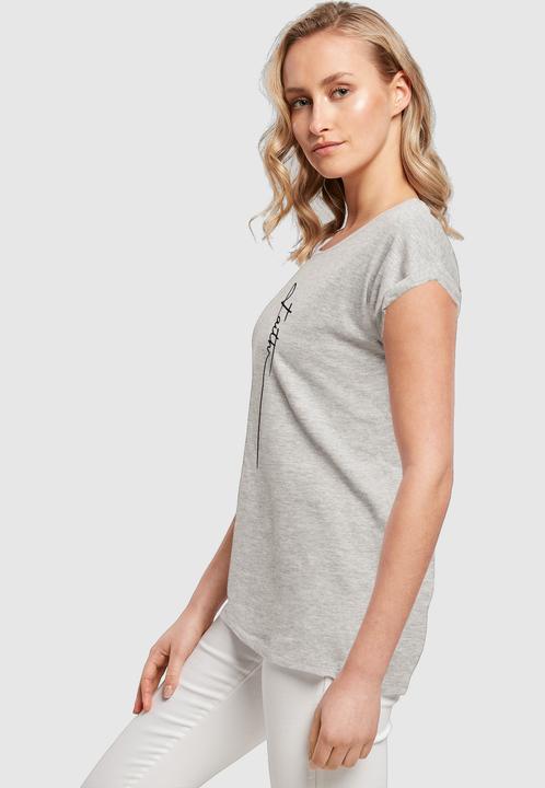 Produktbild Merchcode Ladies Faith Extended Shoulder Tee - 139215 (M)