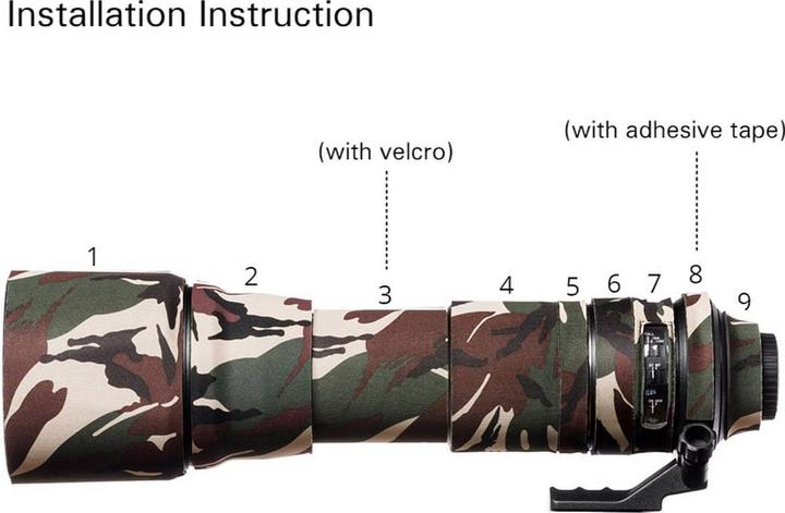 Image du produit easyCover Couvre-chêne pour objectif Camou. Forest pour Tamron 150-600mm (Manchon)