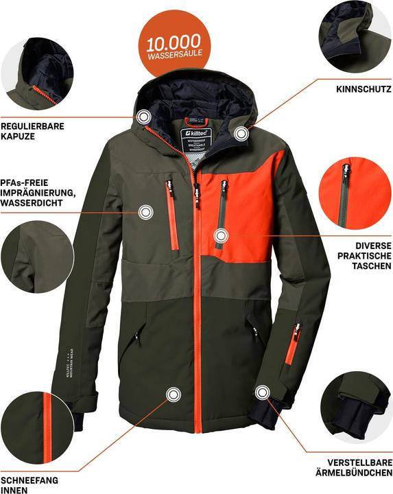Produktbild Killtec Giacca da Sci per Ragazzi con Cappuccio e Paraneve (152)