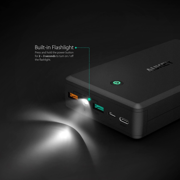 Actual product image Aukey Pb-Y3 (30000 mAh, 111 Wh)