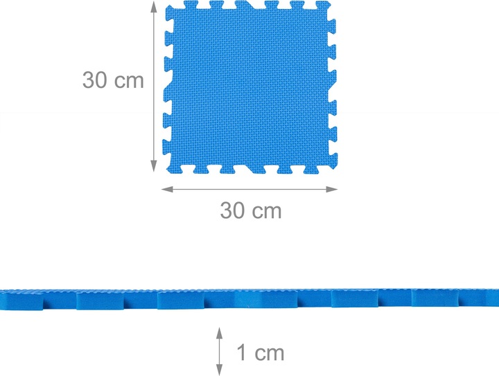 Actual product image Relaxdays 24tlg. Bodenmatte (1 cm)