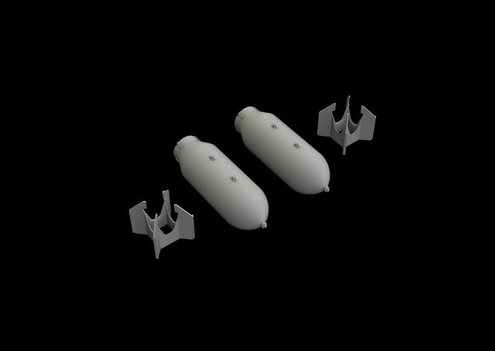 Actual product image Eduard US 1000lb bombs