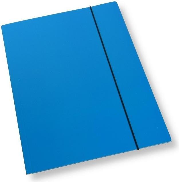 Produktbild Office Products A4-Ordner mit Gummiband, blauer Lack, 350 g/m² (10 Stück) (A4, 10 Stk.)