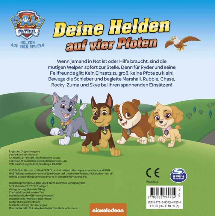 Actual product image Panini PAW Patrol: Deine Helden auf vier Pfoten (German, Panini, 2024)