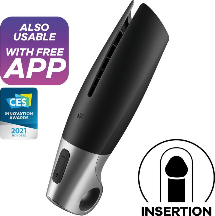 Satisfyer Power Masturbator - Black / Silver