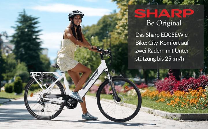 Actual product image Sharp Urbanes E-Bike BK-ED05E-W