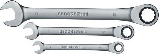 Actual product image Gedore Red red R07105005 Combination ratchet open-end spanner set SW8-19 mm 5 pieces (19 mm, 8 mm, 7 mm, 10 mm, 29 mm)