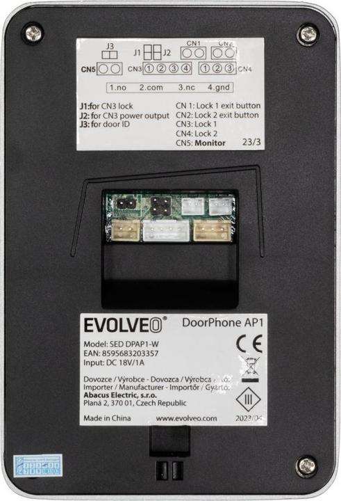 Actual product image Evolveo DoorPhone AP1- 2 drátový videotelefon s aplikací (Wireless)