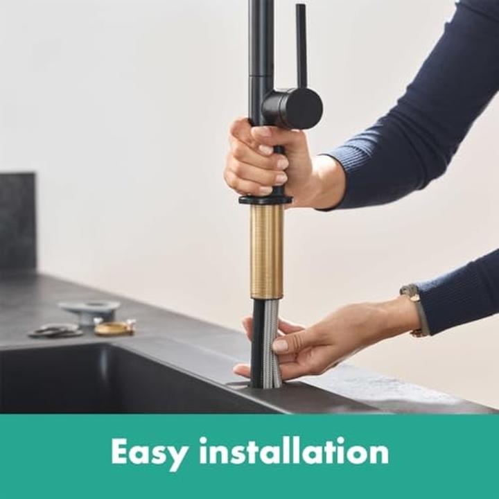 Image du produit hansgrohe Robinet de cuisine avec mitigeur Talis noir 72840670