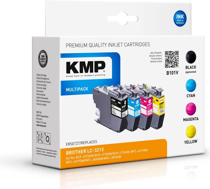 Produktbild KMP Tinte ersetzt LC3213VAL (M, C, Y, BK)