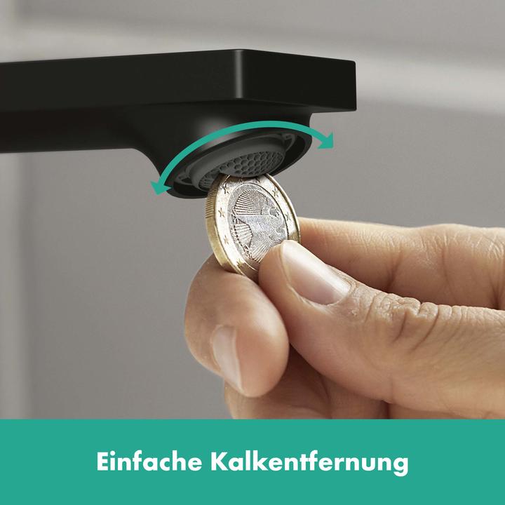Immagine prodotto hansgrohe HG miscelatore monocomando per lavabo Rebris E 80 CoolStart m ZAG nero opaco