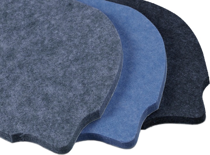 Actual product image Relaxdays 12x felt pinboard (Bulletin board, 30 x 1 x 16 cm)