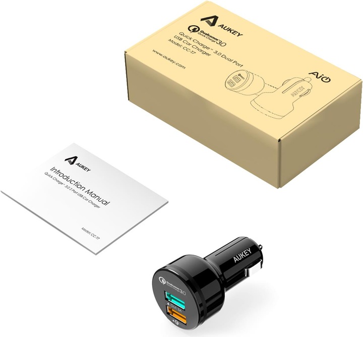 Actual product image Aukey CC-T7 Quick Charge 3.0 33W