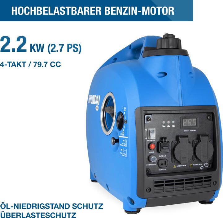 Image du produit Hyundai Inverter-Stromgenerator HY2300Si D CH (2200 W)