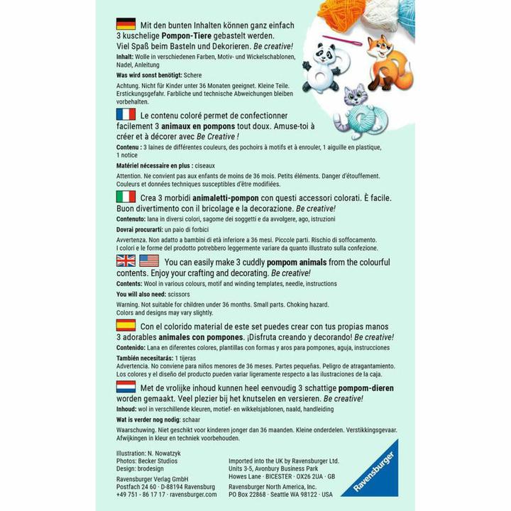 Produktbild Ravensburger Pompon Animals