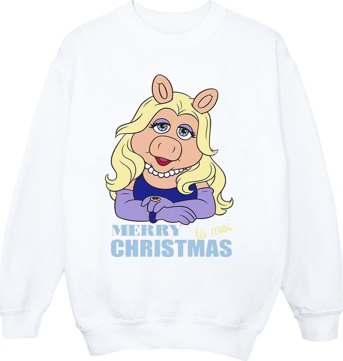 Actual product image Disney Mens Muppets Miss Piggy Queen of Holidays Sweatshirt (3XL)
