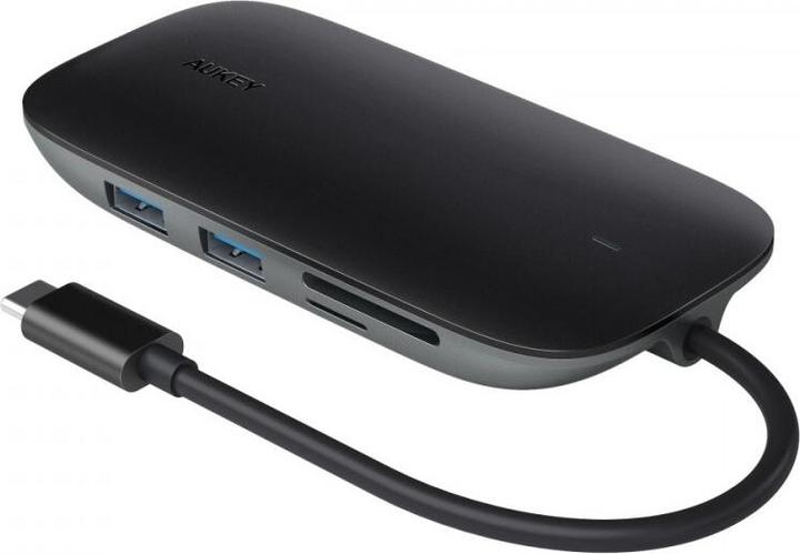 Produktbild Aukey I/O-HUB USB3 3PORT CB-C71/LLTSN1001018 (USB-C, 8 Ports)