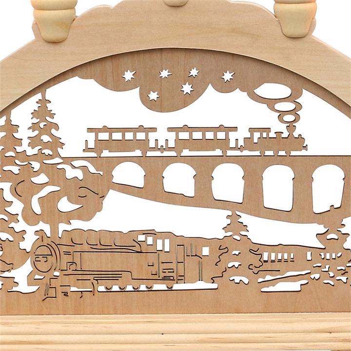 Produktbild SIGRO Holz Schwibbogen, Spitzkerzen 45 cm