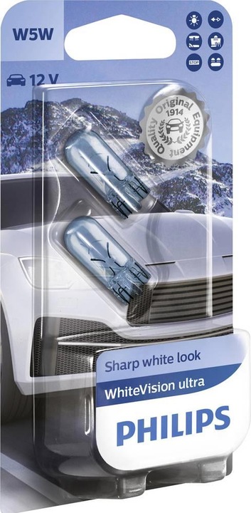 Image du produit Philips W5W WhiteVision ultra (W5W)