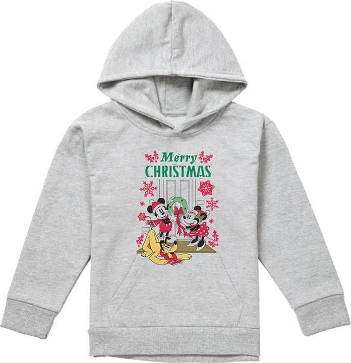 Produktbild Disney Kapuzenpullover meliert weihnachtliches Design (140, 146)