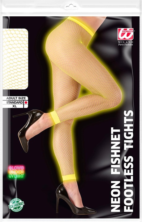 Produktbild Widmann 80er Jahre - Netzleggings Neon gelb