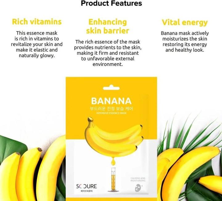 Actual product image 5C Cure Banana Intensive Essence Mask