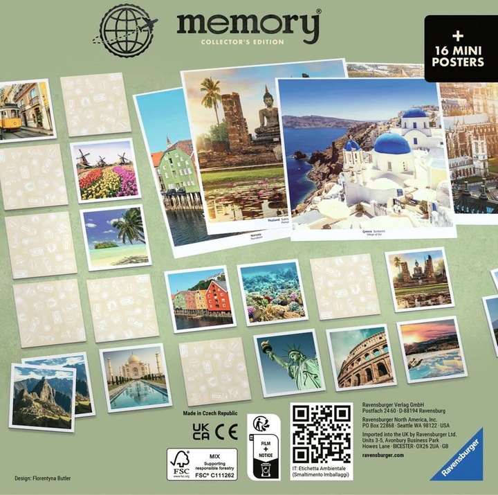 Immagine prodotto Ravensburger Memoria dei collezionisti® Viaggi IT/D/F/I/E/PT (Tedesco, Portoghese, Olandese, Inglese, Italiano, Francese, Giapponese)