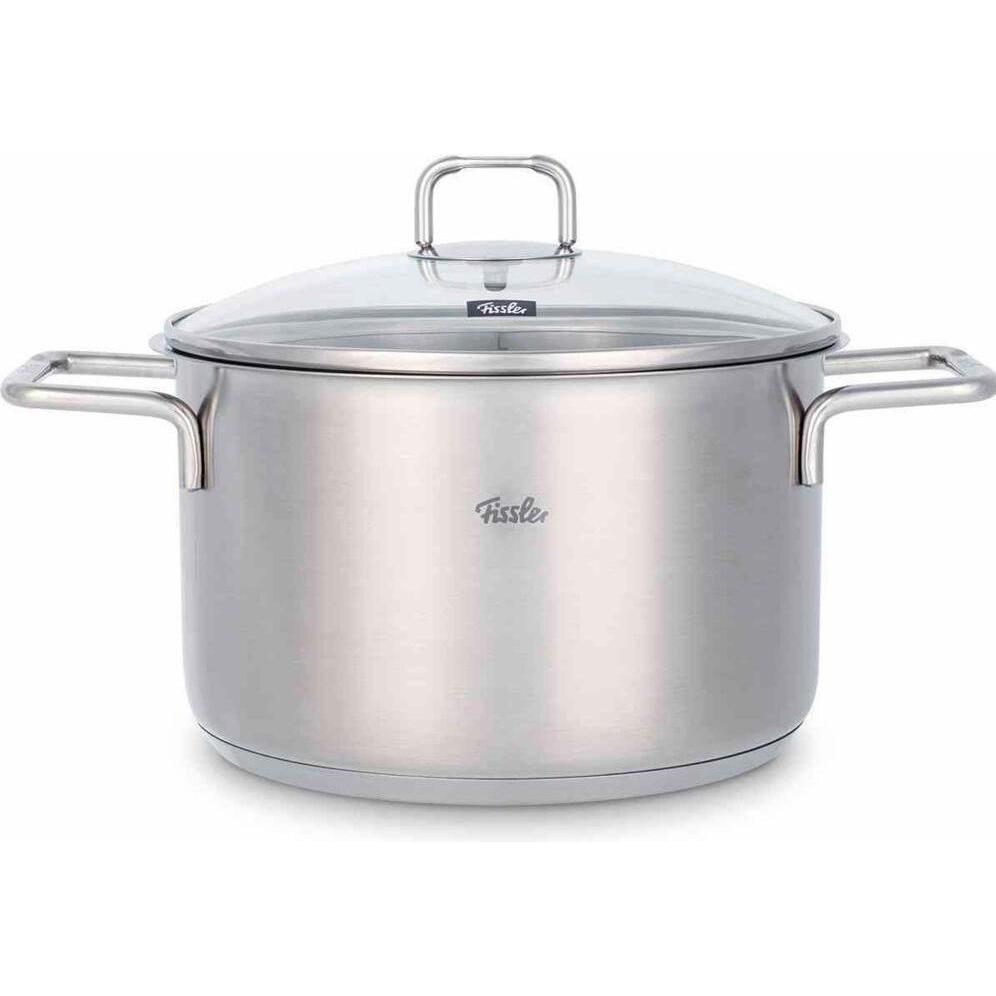 Fissler Casseruola Hamburg 24cmcon coperchio in vetro, Padella + Pentola, Argento