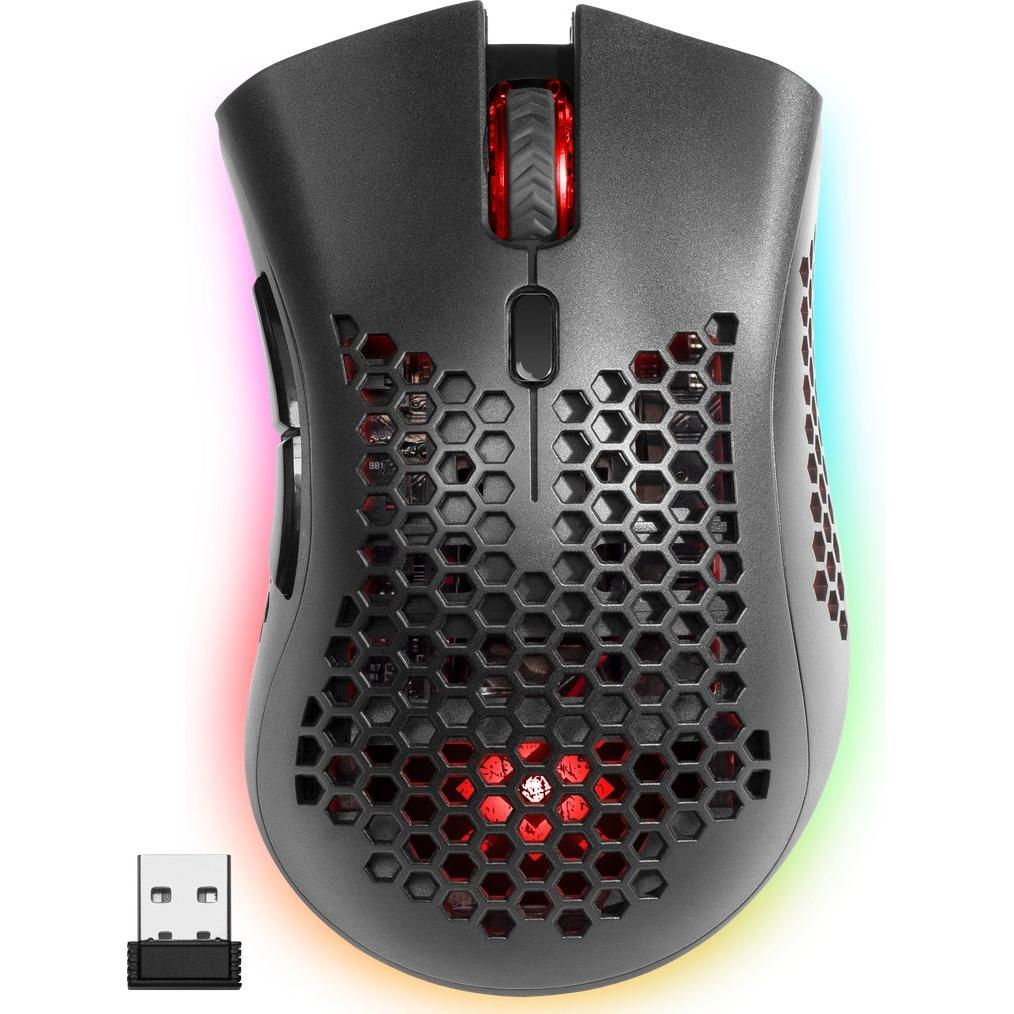 Defender Warlock GM-709L (52709) (Kabellos), Maus, Schwarz