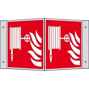 Magni, Sicherheitskennzeichnung, Brandschutzschild Alu Löschschl. Wi.200x200mm