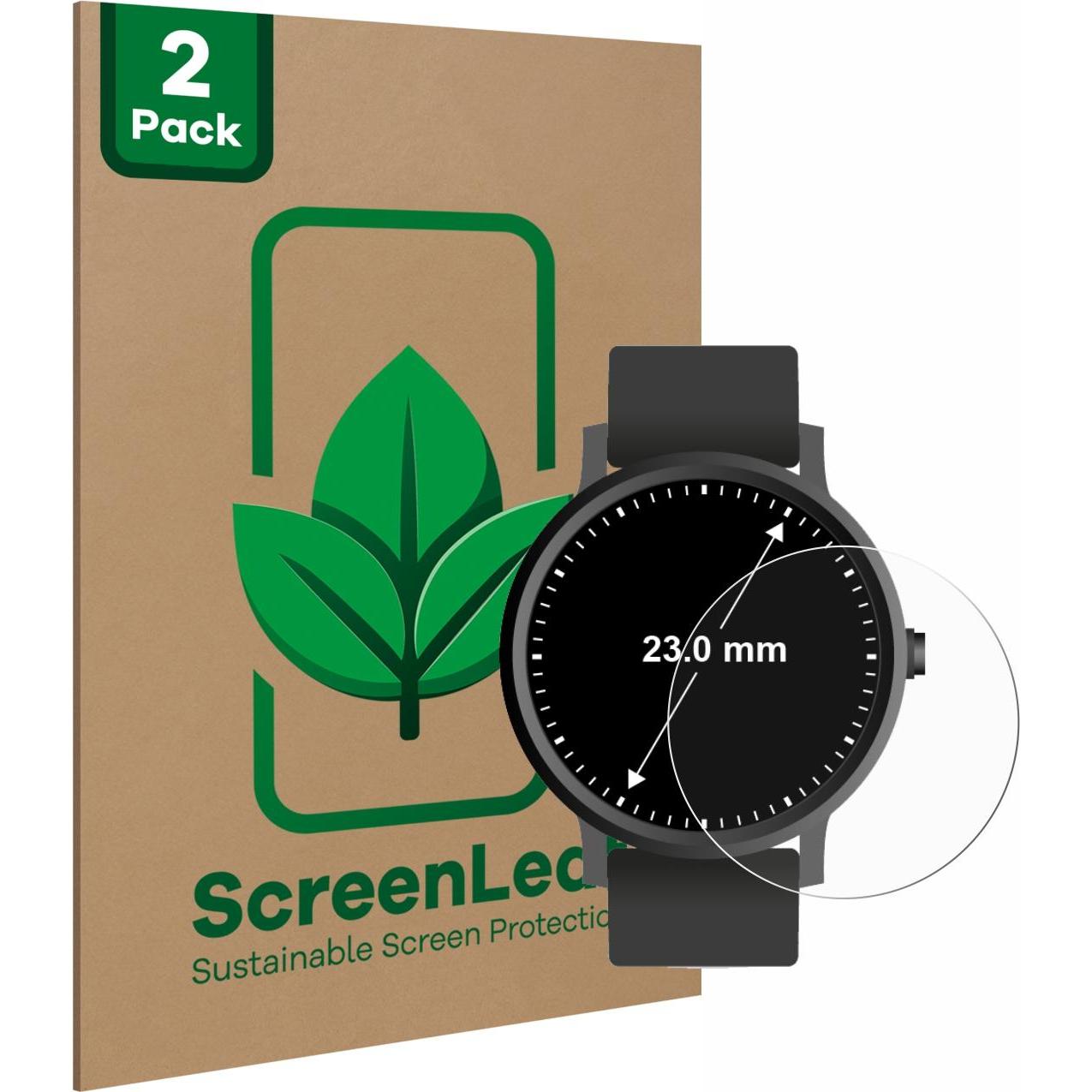 Thumbnail - ScreenLeaf Schutzfolie nachhaltiger Displayschutz Displayschutzfolie Folie Klar Transparent, Smartwatch Schutzfolie, Tra...