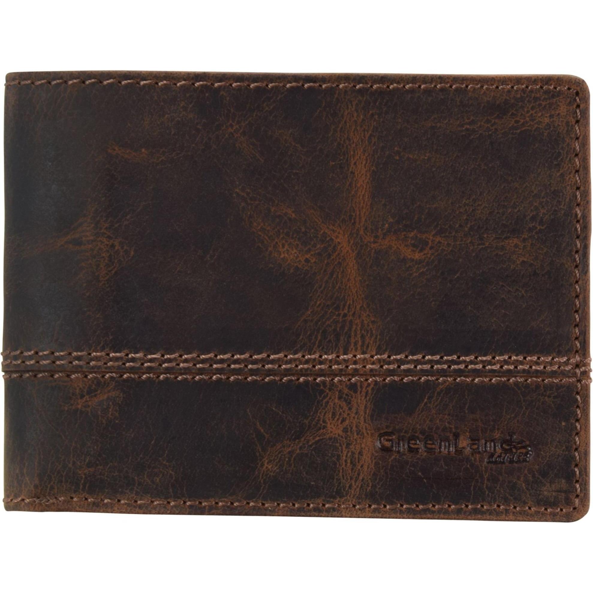 Greenland Nature, Damen, Portemonnaie, Classic Geldbörse Leder 12.5 cm, Braun