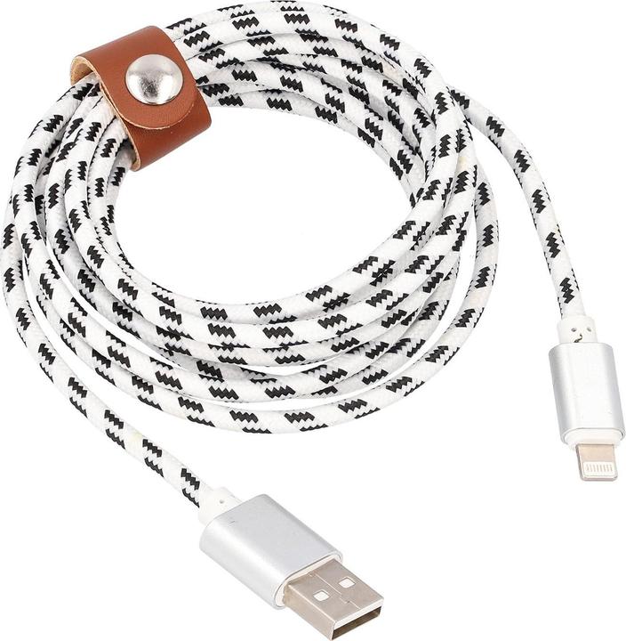 Image du produit JTI Câble de recharge Lightning vers USB, tissé - 2 m (2 m)