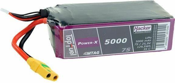 Actual product image Hacker LiPo Pack TF Power-X 5000-7S MTAG (25.90 V, 5000 mAh)