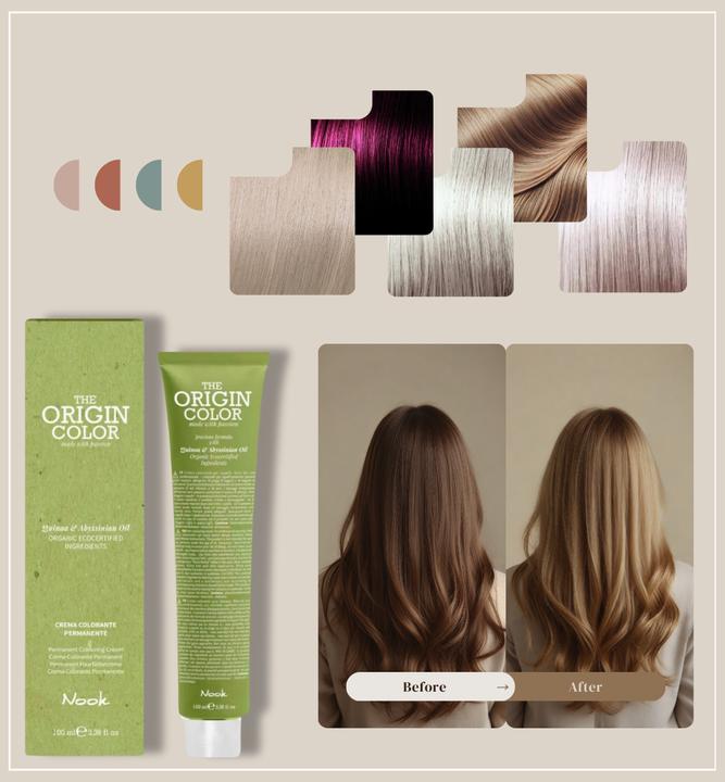 Produktbild Nook Origin Color Haarfarbe (6.13 Dunkelblond Beige)