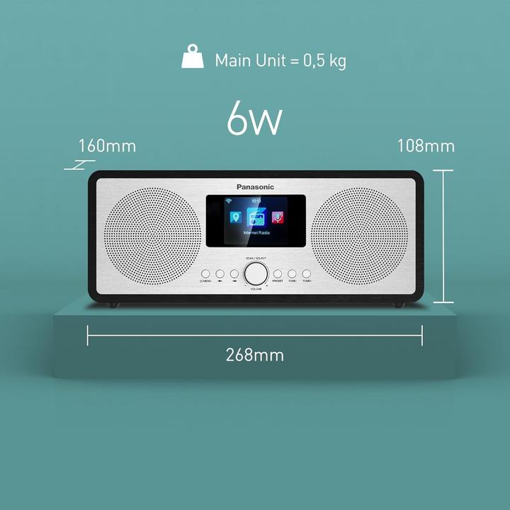 Actual product image Panasonic RF-D40EG-K (Web radio, DAB+, FM, Bluetooth, Wi-Fi)