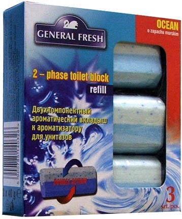 Image du produit General Fresh Désodorisant Pour Toilettes - Savon Océan 3x40 G (3 x)