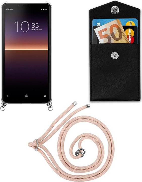 Produktbild Cadorabo TPU Handy Kette SILBER Cover