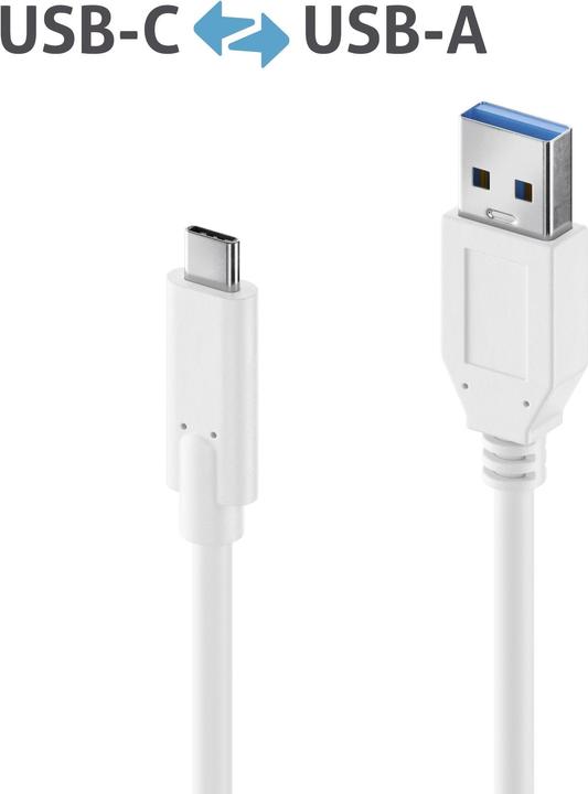 Productafbeelding Purelink USB A - USB C (1 m, USB 3.1)